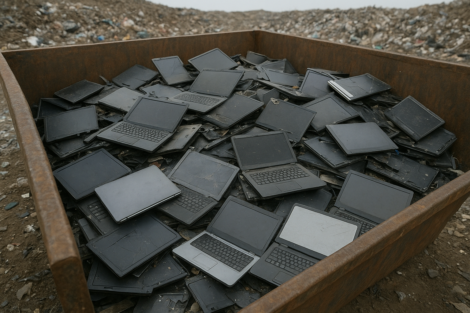 Laptops in Landfill